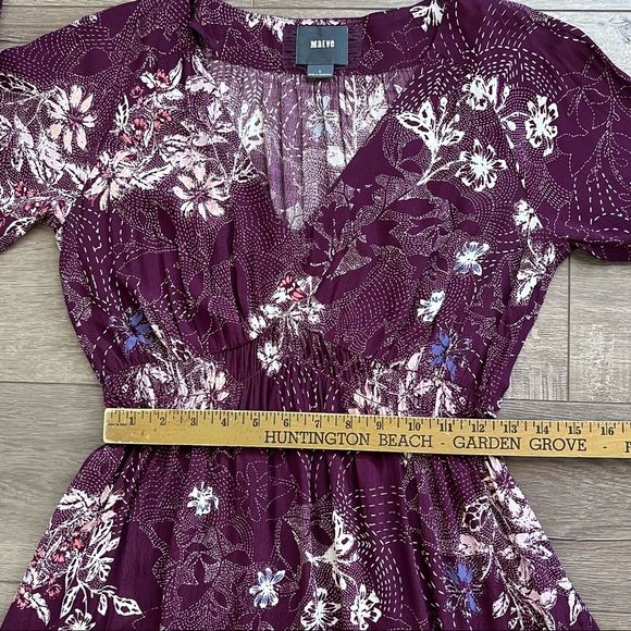 Anthropologie Maeve Monaco Ruffle Sleeve Dress Size Small - Picture 11 of 14